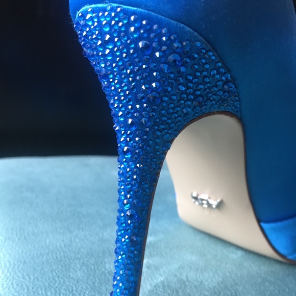 🦋NWT ABS Allen Schwartz All Night Blue Heel - Picture 4 of 5